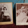 Lot 080 - Pair Of Antique Cabinet Card Photos - Young Girl, Island Pond Vermont, And Baby In Chair, New Hampshire And Vermont