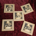 Lot 084 - Grouping Of Five Small Boarded Photographs Of Young Kids In Costume In A Play, South Manchester, Connecticut