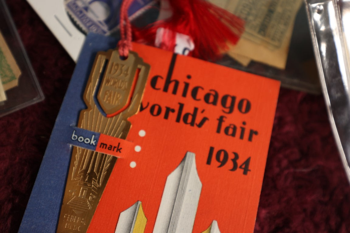 Lot 085 - Grouping Of Miscellaneous World's Fair Ephemera, Mostly Chicago World's Fair 1934, Approximately Ten Pieces