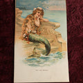 Lot 088 - Antique Colored Print Clipping Of The Little Mermaid, Loose