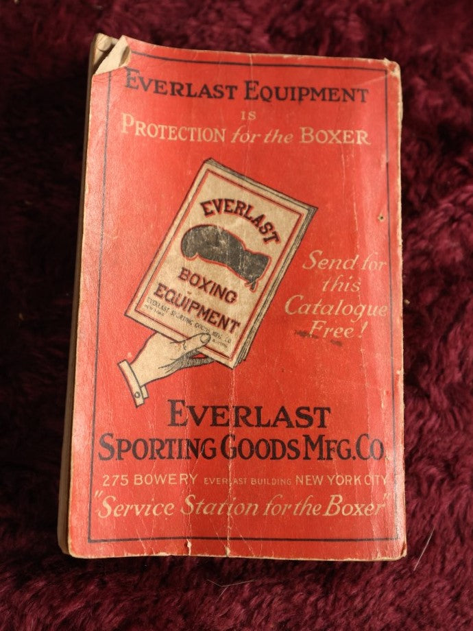 Lot 091 - Everlast Boxing Record For 1924, Edited By Robert Ripley, Published B Everlast Sport Publishing Co., New York