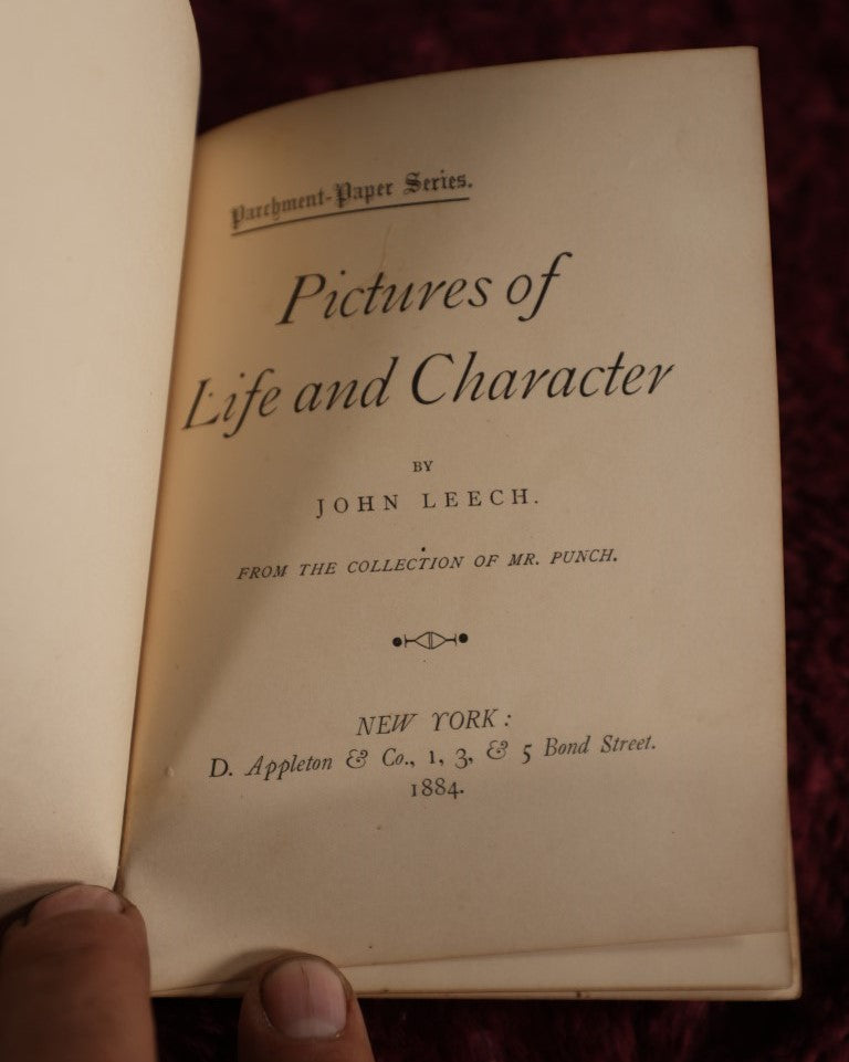 Lot 092 - Pictures Of Life And Character By John Leech, From The Collection Of Mr. Punch, Pamphlet Of Comic Illustrations, 1884