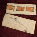 Lot 094 - Grouping Of Two Ephemera Fragments, Parts Of Envelope, Pen And Ink Writing, Whimsy