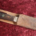 Lot 116 - Vintage Knife In Leather Sheath, Rusty And Worn, Belleville, N.J.