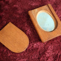 Lot 123 - Unique Hand Made Travel Pocket Mirror, Door Slides Off And Acts As Kickstand
