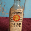 Lot 129 - Antique Dickinson's Double Distilled Witch Hazel Glass Bottle With Paper Label, Honolulu, Hawaii