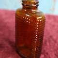 Lot 130 - Antique Amber Glass Poison Bottle, Textured, No Label