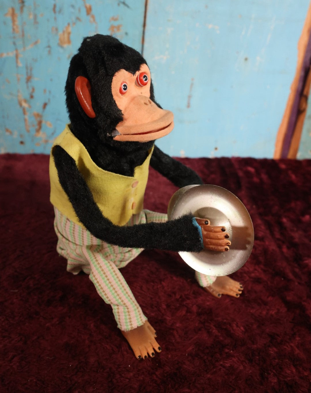 Lot 028 - Vintage Jolly Chimp Clapping Monkey Toy, Tested And Non-Working, Good Cosmetic Condition