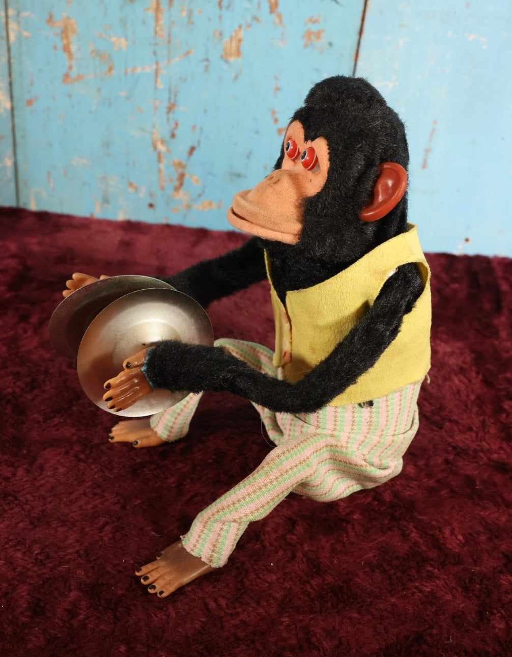 Lot 028 - Vintage Jolly Chimp Clapping Monkey Toy, Tested And Non-Working, Good Cosmetic Condition