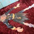 Lot 036 - Vintage Jointed Witch Paper / Cardboard Halloween Decoration, Circa 1990s