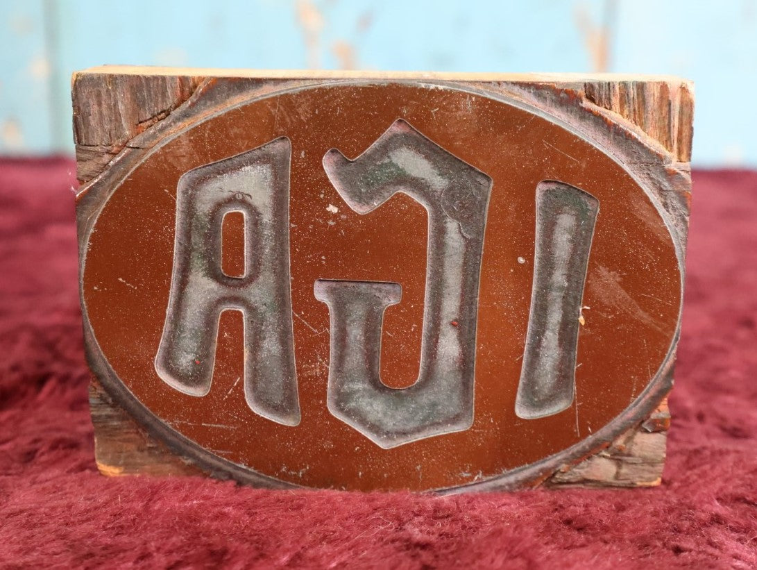 Lot 042 - Antique I.G.A., Independant Grocers Alliance, Printing Block