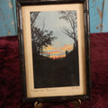 Lot 043 - Vintage Colored Photo, Nature Silohuette, Entitled "Colorado Sunset," Signed Ruth, Framed
