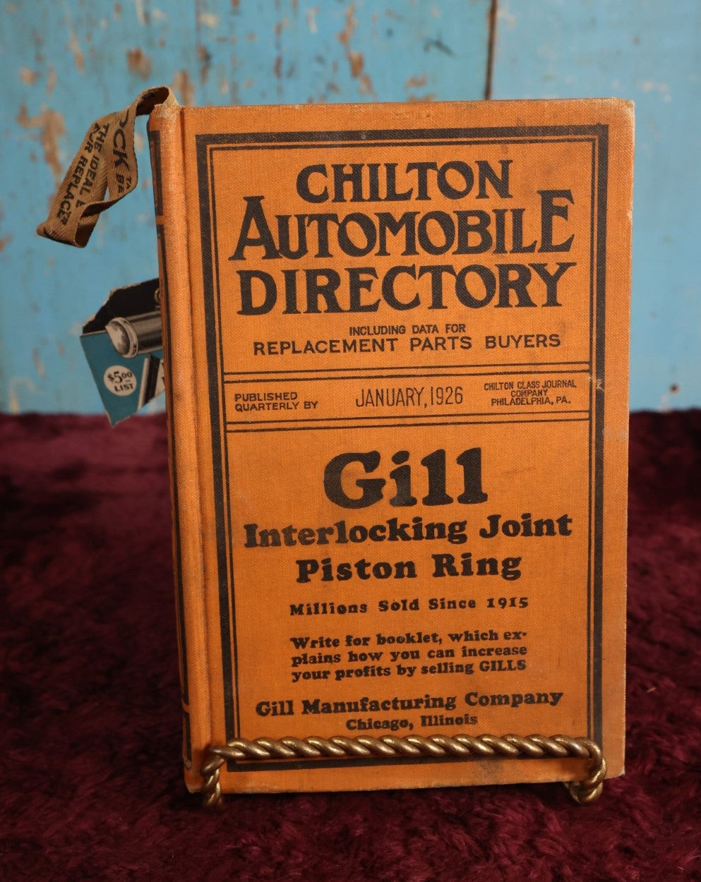 Lot 045 - Chilton Automobile Directory 1926, Advertising Book