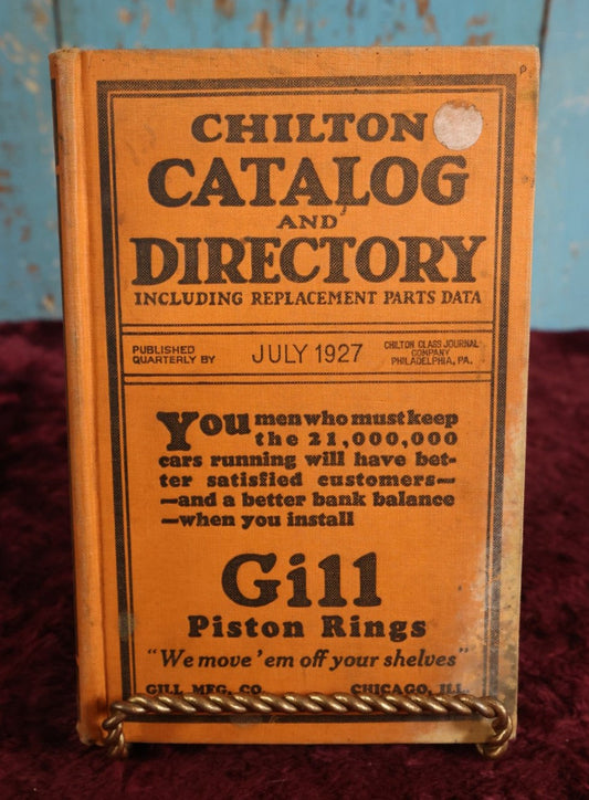 Lot 046 - Chilton Automobile Directory 1927, Advertising Book