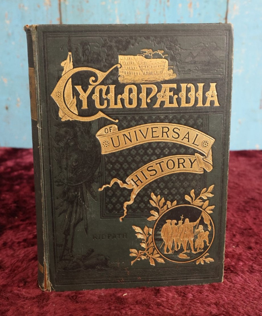 Lot 048 - Cyclopaedia Of Universal History, History Of The World, Volume I: The Ancient World, By John Clark Ridpath, Profusely Illustrated History Book, Copyright 1885