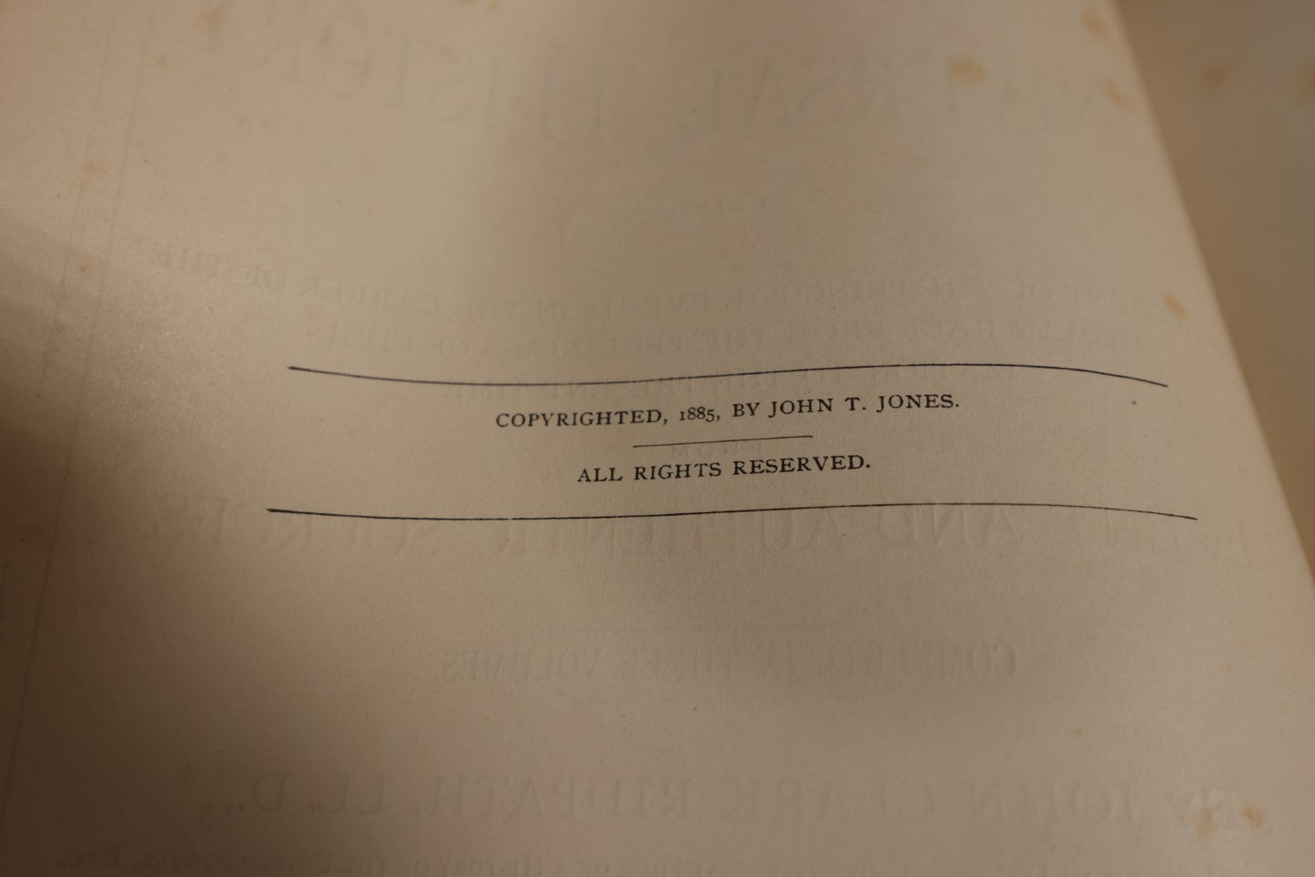 Lot 048 - Cyclopaedia Of Universal History, History Of The World, Volume I: The Ancient World, By John Clark Ridpath, Profusely Illustrated History Book, Copyright 1885