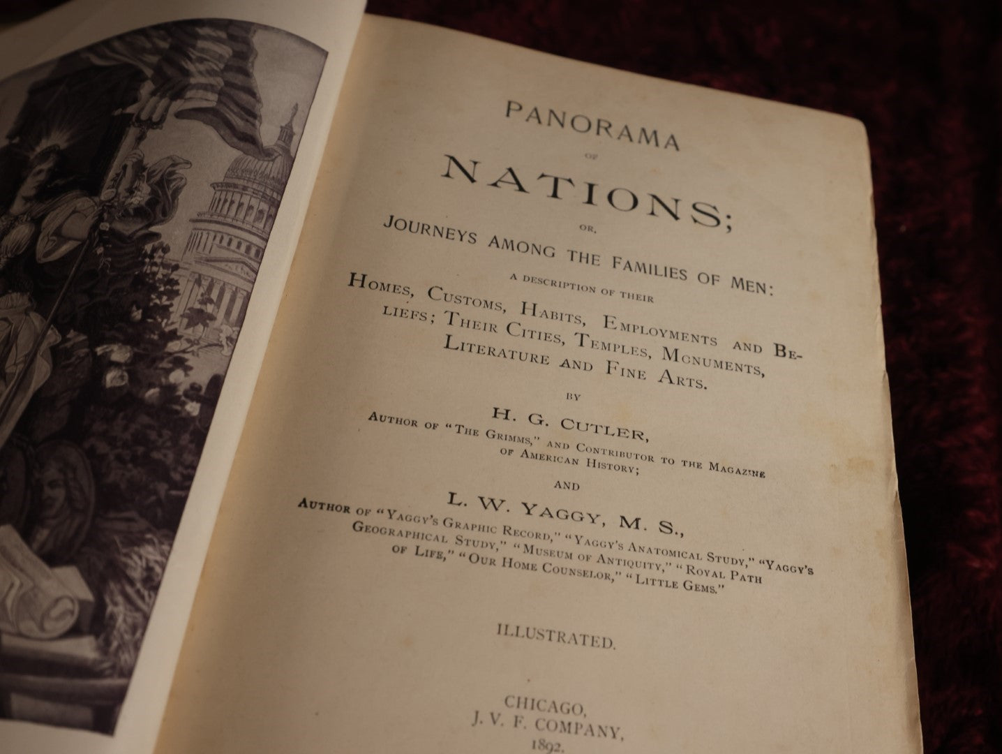 Lot 050 - Panorama Of Nations Or Journeys Among The Families Of Men, Illustrated, By H.G. Cutler & L.W. Yaggy, Copyright 1892, Includes Many Full Color Plates