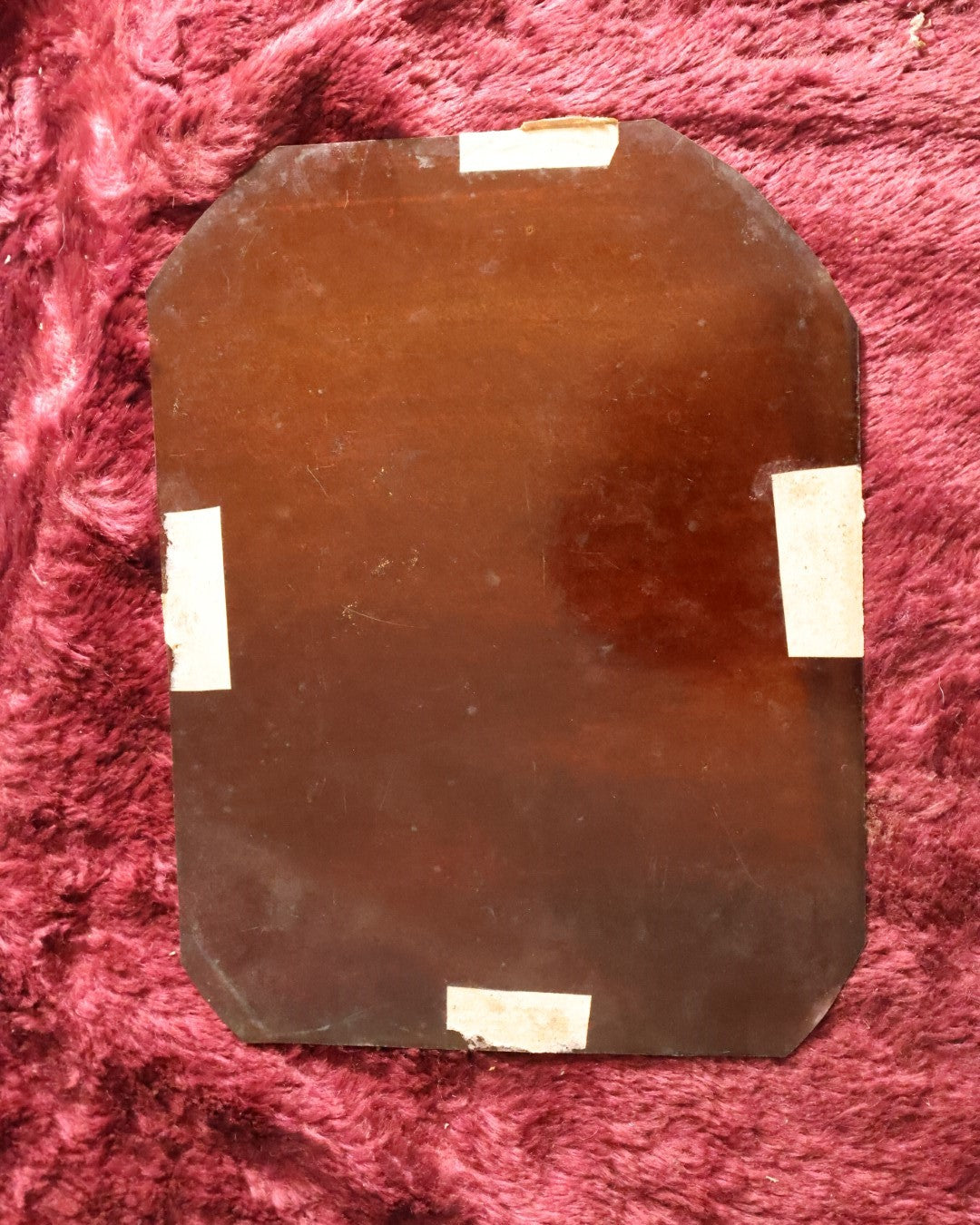 Lot 068 - Incredibly Clear, Fine Condition Full Plate Tintype Of Pretty Young Woman, White Ruffle On Shirt, Hair Pulled Back