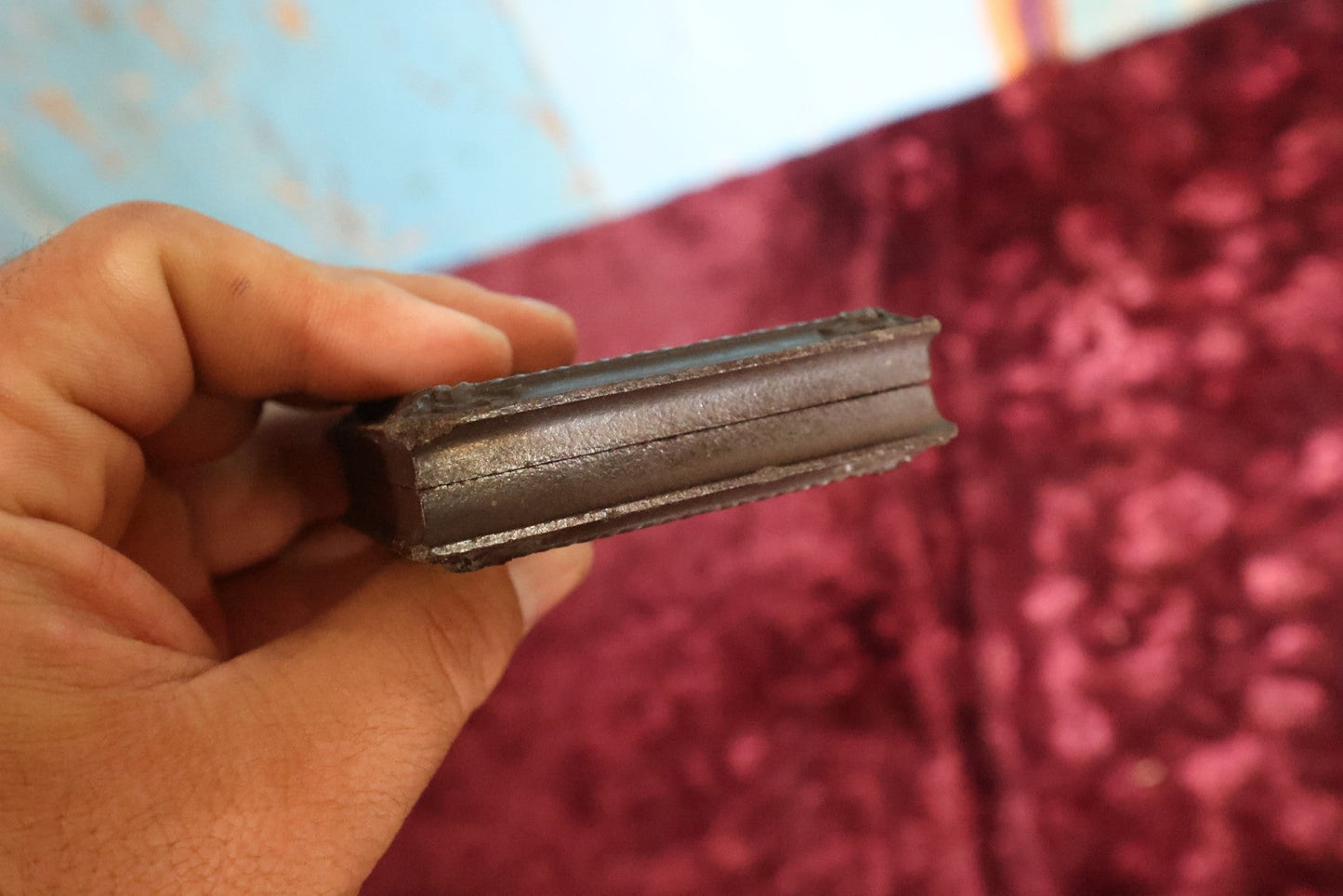 Lot 070 - Antique Double 1/9th Plate Ambrotype Photos In Thermoplastic Case; One Ruby Ambroype Of Young Man With Unusual Posture, Traditional Ambrotype Of Young Girl, Note Different Mats