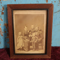Lot 089 - Antique Framed CDV Photograph Of Family, Parents And Three Children
