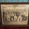 Lot 090 - Vintage Framed Photo Of Curtiss Delicious Candies Salesmen With Sales Cases