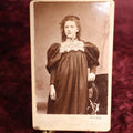 Lot 122 - Cart De Viste (CDV) - Dora, Young Pregnant Woman In Long Dress, Lace Collar, J.E. Whiteley, Halifax, Photographer