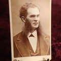 Lot 126 - Cart De Viste (CDV) - Middle Aged Man With Wild Whiskers Coming Down Off His Cheeks, Big Beard, J.C. Moulton Photographer, Fitchburg, Massachusetts