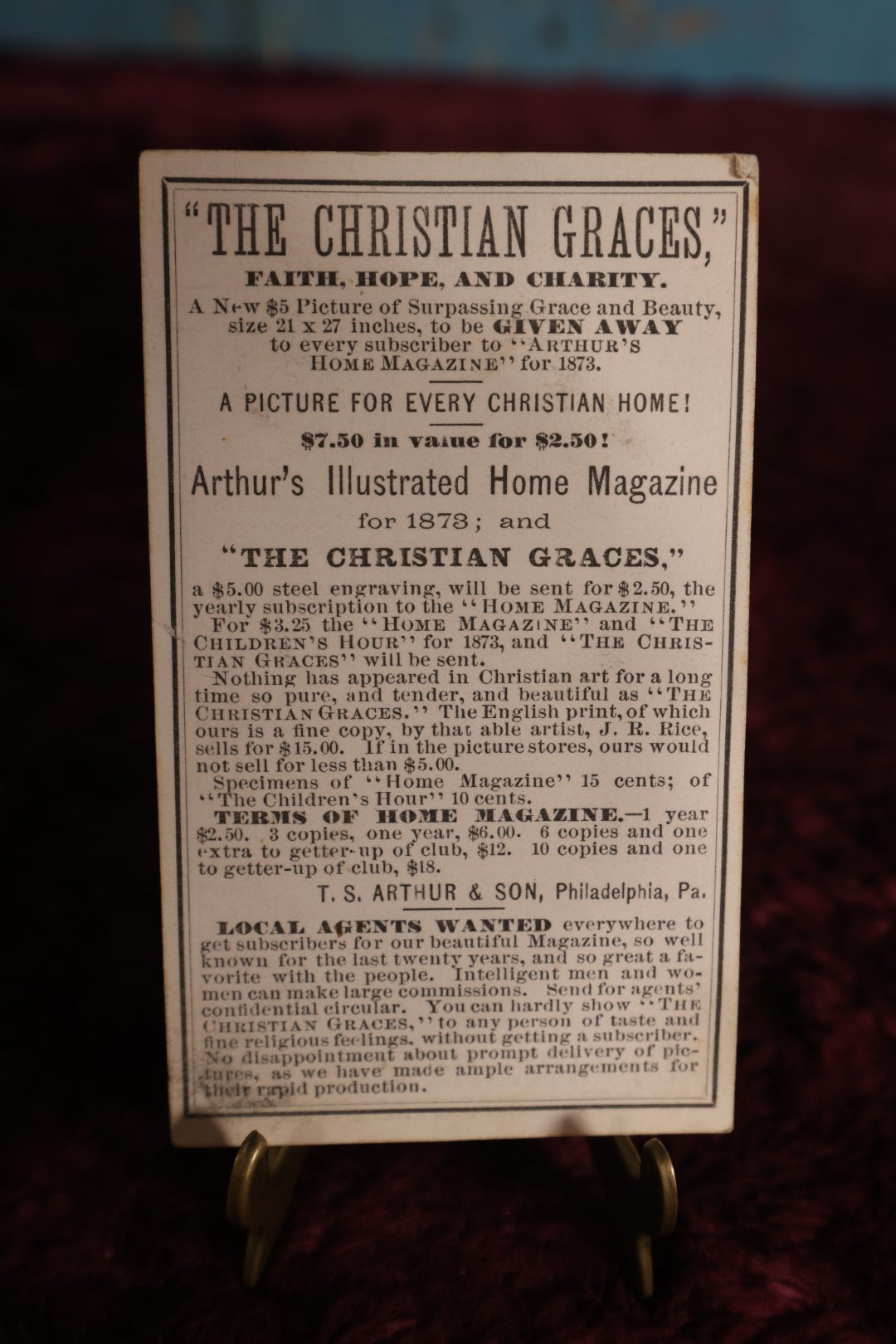 Lot 127 - Cart De Viste (CDV) - The Christian Graces, Album Filler Card, Faith Hope And Charity, Illustrated