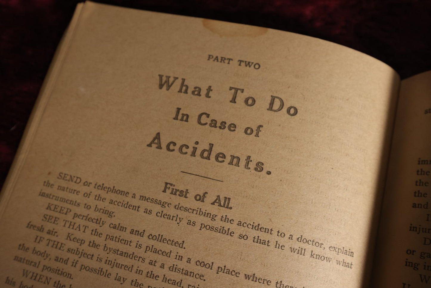 Lot 132 - Dr. Miles' Family Medical Guide For Treating Common Ailments, Accidents, Practical Laws Of Health Pamphlet, Elhart, Indiana, Note Interesting Ailments, St. Vitus' Dance, Hysteria