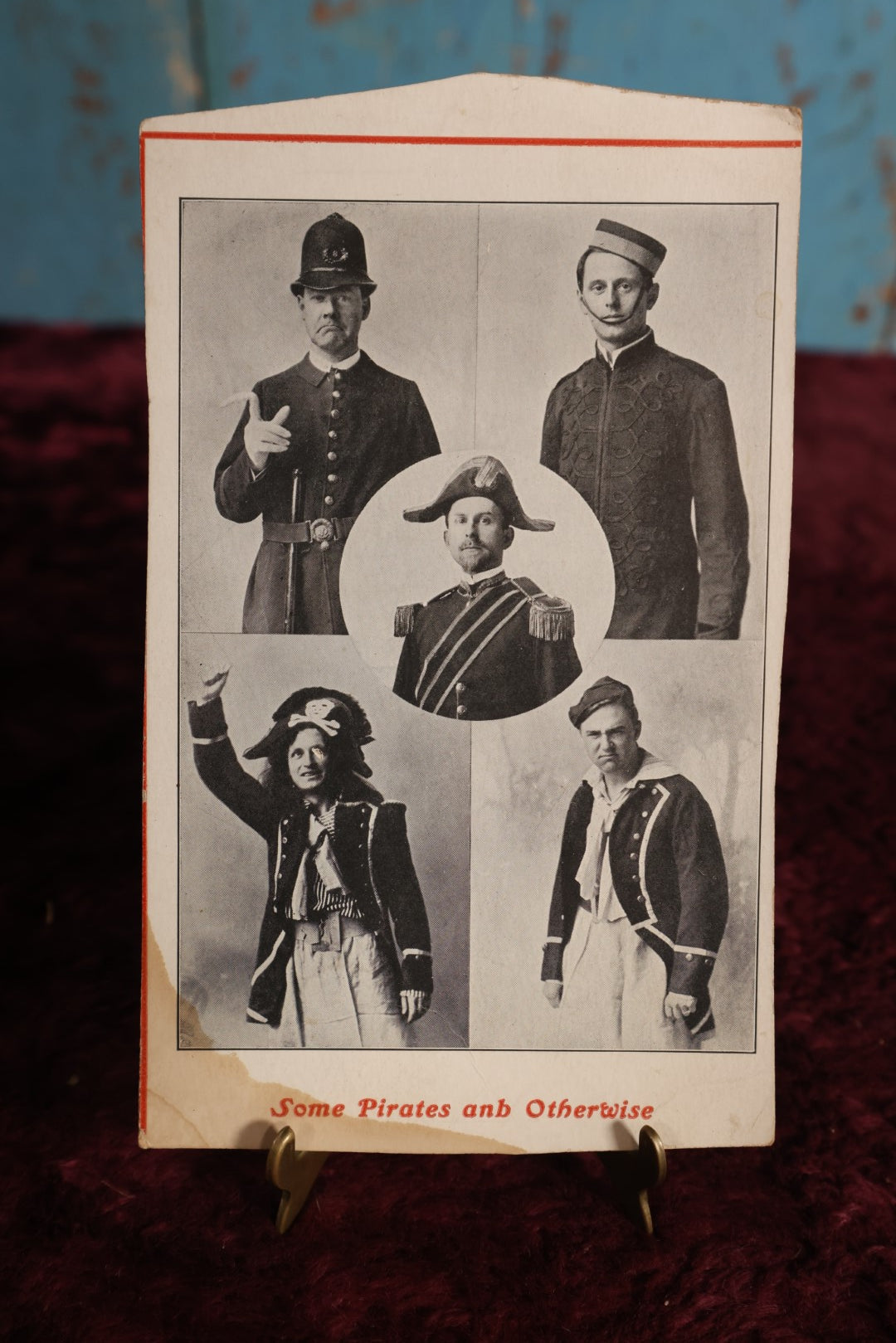 Lot 143 - "Some Pirates And Otherwise" Antique Cabinet Sized Comic Photographic Ephemera