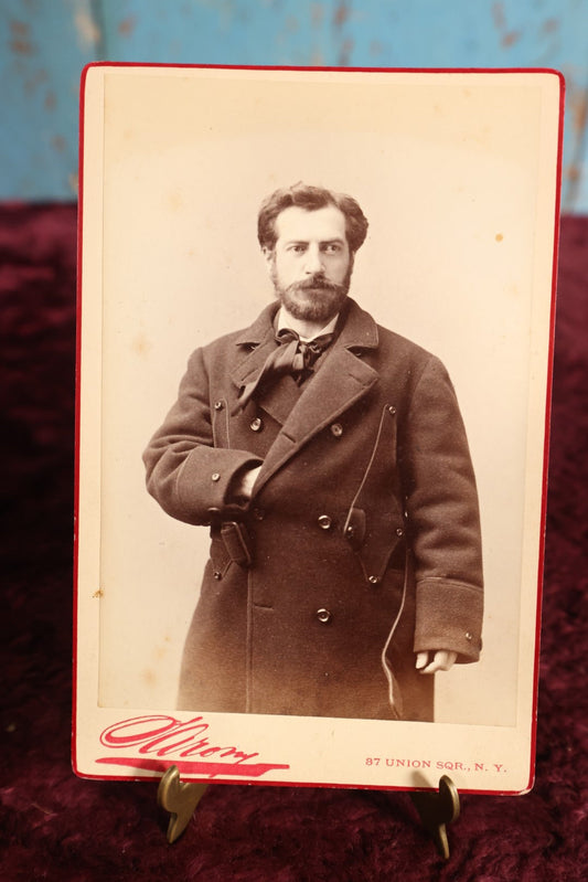 Lot 148 - Cabinet Card - Photo Of Frédéric Auguste Bartholdi, French Sculptor And Designer Of The Statue Of Liberty, New York Photographer