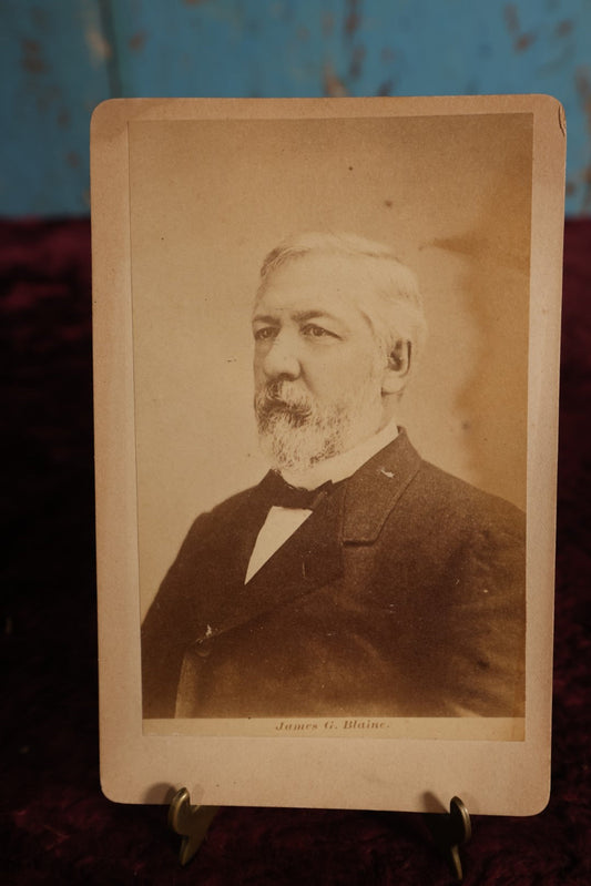 Lot 149 - Cabinet Card - Photo Of James G. Blaine, Republican Speaker Of The House, 1869-1875