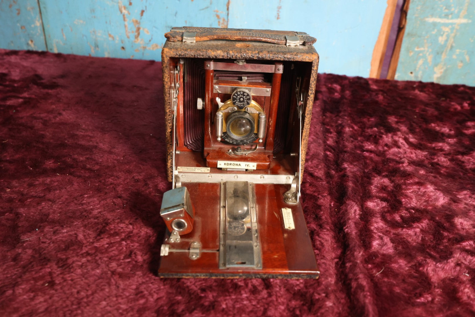 Lot 010 - Gundlach-Manhattan Optical Co. Korona Iv 4 X 5 Large Format Antique Compact Folding Camera, Rochester, New York