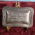 Lot 011 - Antique Casket Plaque For Andrew Putnam, Died November 29, 1856, Age 53 Years