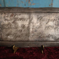 Lot 014 - Antique Casket Plaque For Francis Jacques, Died July 25, 1894, Age 78 Years