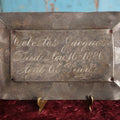 Lot 015 - Antique Casket Plaque For Celestes Jacques, Died November 16, 1886, Age 65 Years, Note Warping