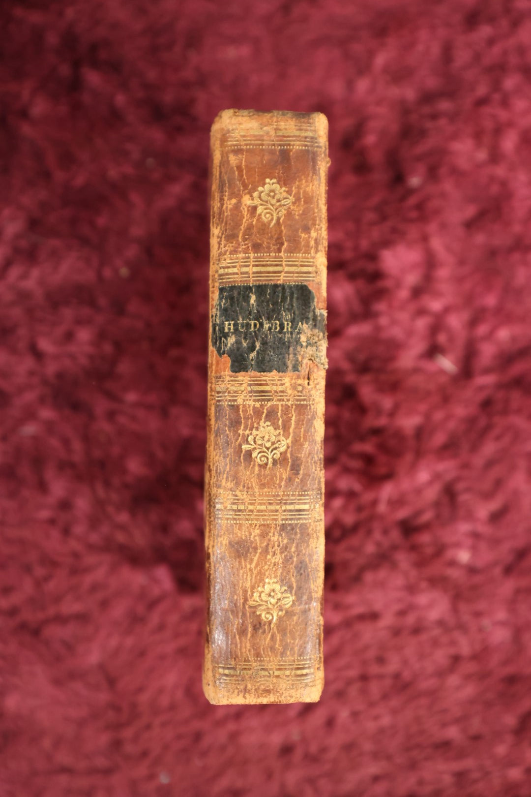 Lot 161 - Book - "Hudibras" By Samuel Butler, "A Vigorous Satirical Poem Written In A Mock Heroic Style," Early Leather Bound Book