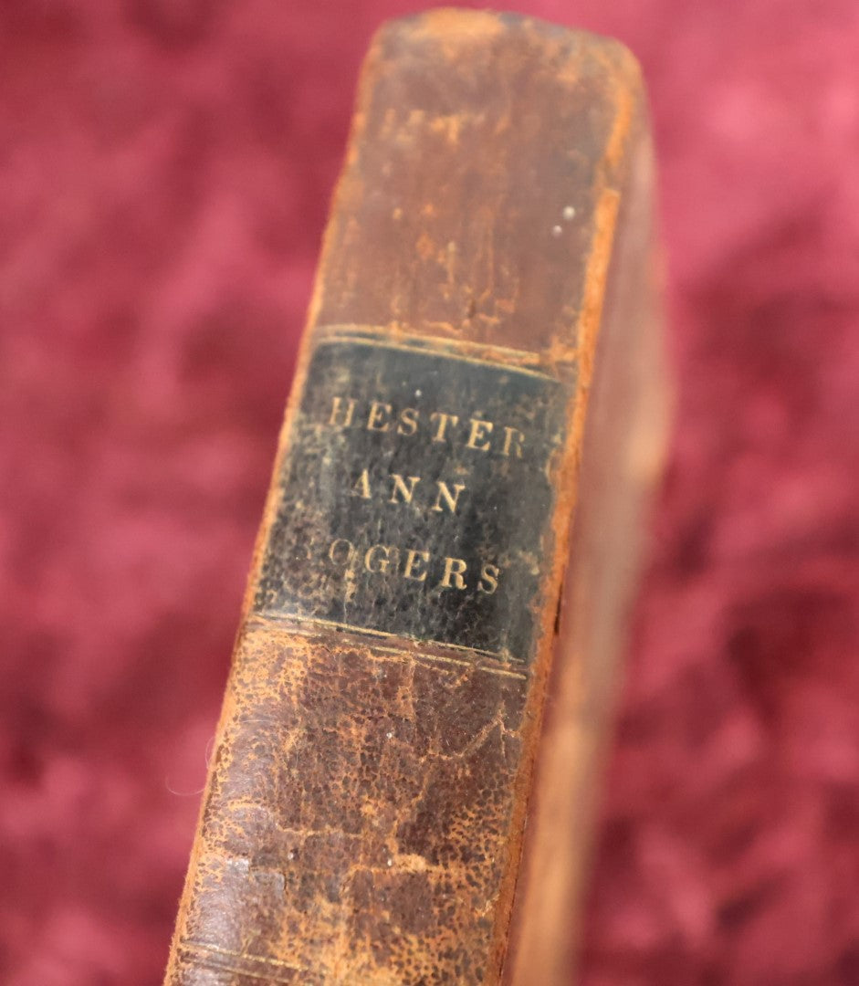 Lot 163 - Book - "Hester Ann Rogers" Early Leather Bound Book, Methodist Writer