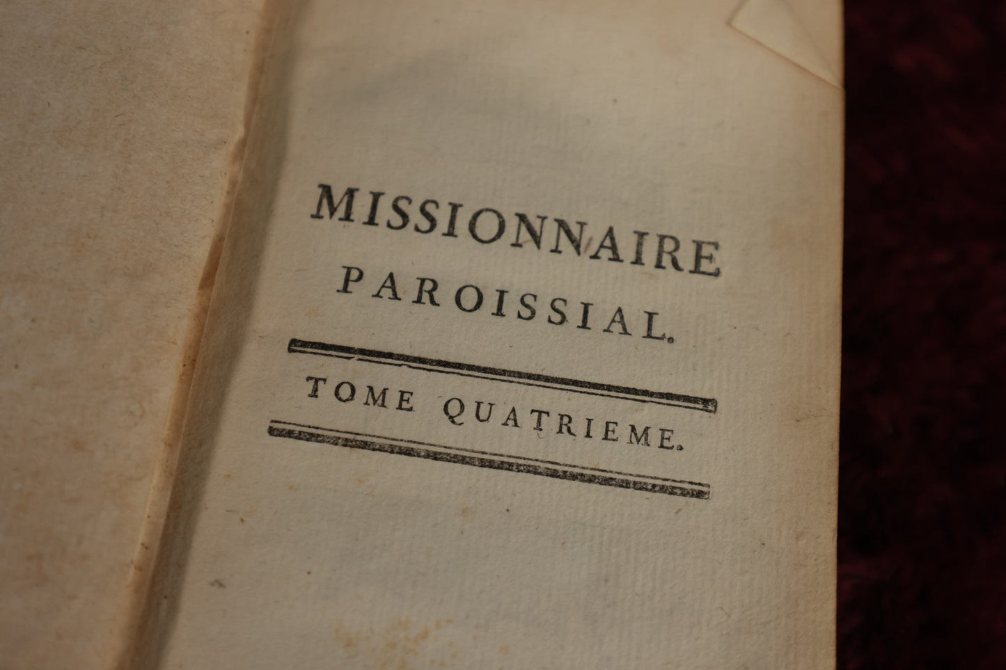 Lot 165 - Book - "Conferences On The Apostles' Symbol, On The Sacraments, And On The Commandments of God And The Church By M. Chevassu, Former Parish Priest of The Diocese of S. Claude, Volume Four.," Early Leather Bound Book