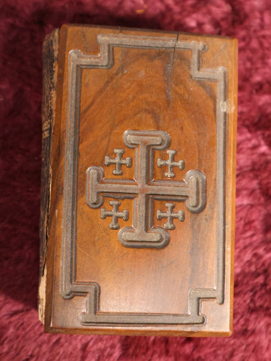 Lot 166 - Book - "The New Testament of Our Lord And Savior Jesus Christ," Bible, English, 1895, With Wooden Cover