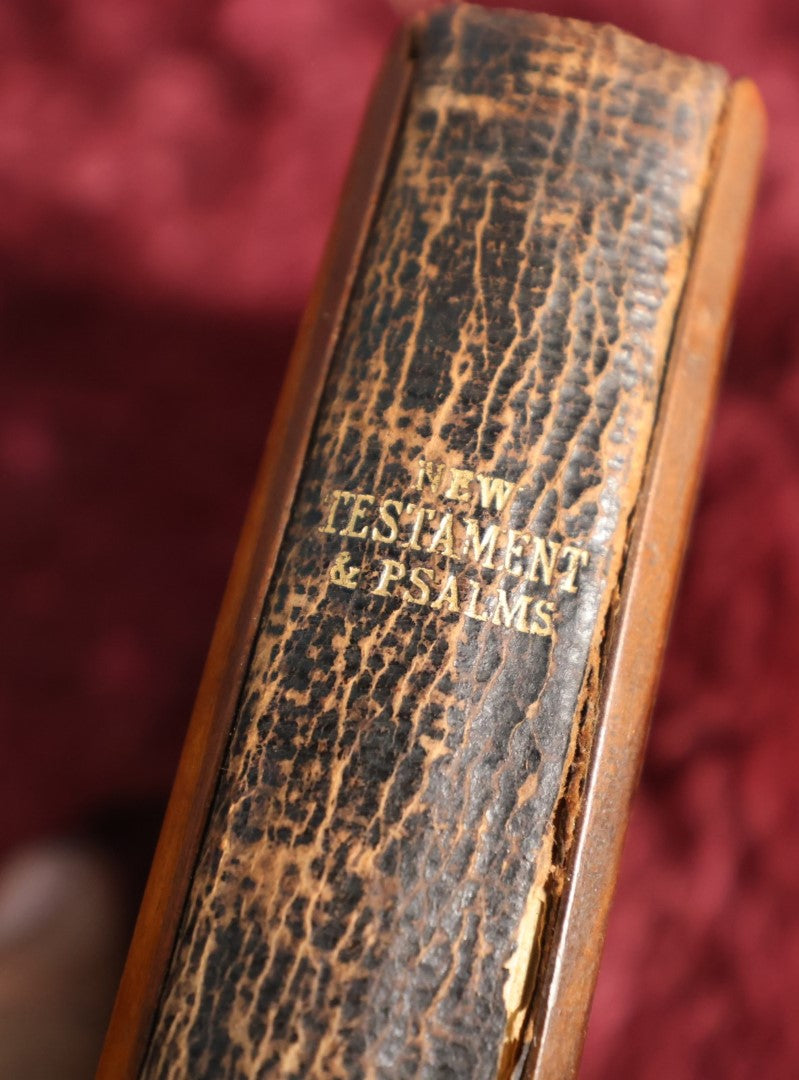 Lot 166 - Book - "The New Testament of Our Lord And Savior Jesus Christ," Bible, English, 1895, With Wooden Cover