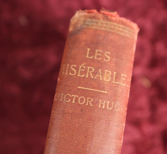 Lot 170 - Book - "Les Miserables" By Victor Hugo, Copyright 1895 By William R. Jenkins, One Volume Edition