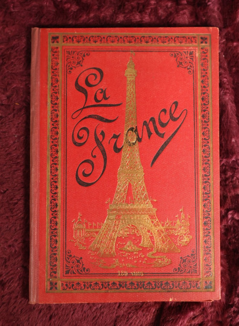 Lot 172 - La France Antique Tourist Souvenir Postcard Booklet, With Illustrations of Paris, France, Architecture, Note Severe Wear At Back