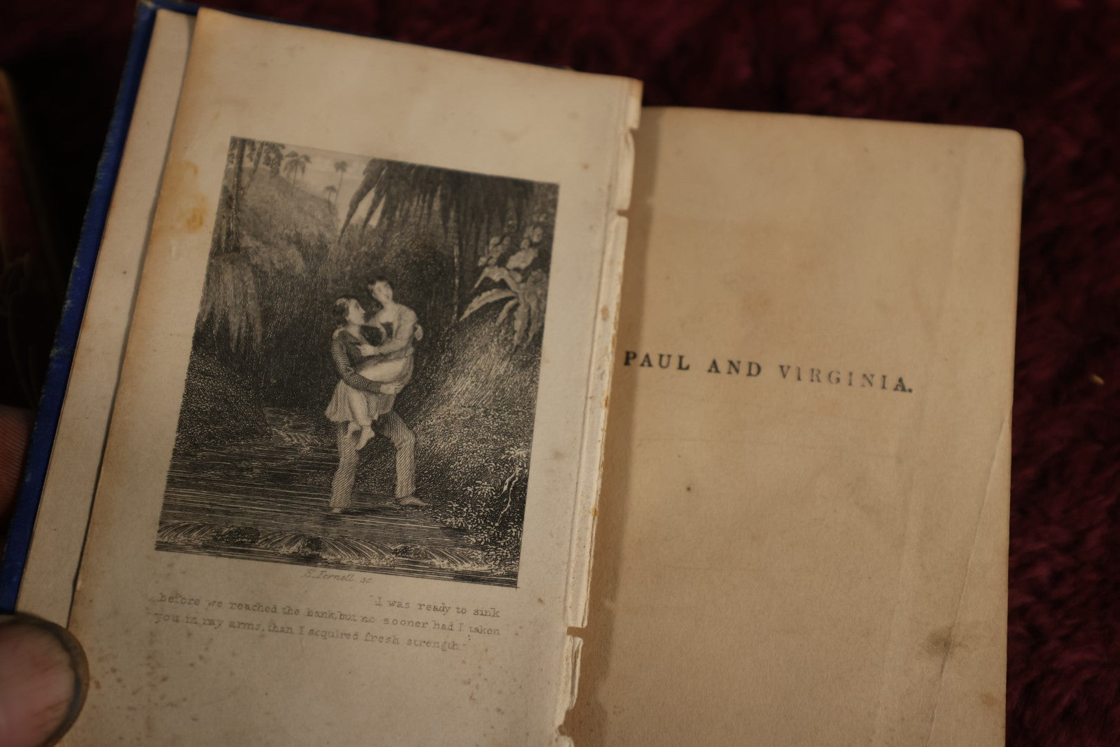 Lot 173 - Three Book Grouping Lot - Thanatopsis, Paul And Virginia, And Lancelot And Elaine