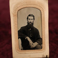 Lot 174 - Single Photo - Tintype of Extremely Handsome Man With Luxurious Beard, Paper Frame
