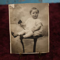 Lot 183 - Single Photo - Trimmed Photo of Boy Holding A Hatchet