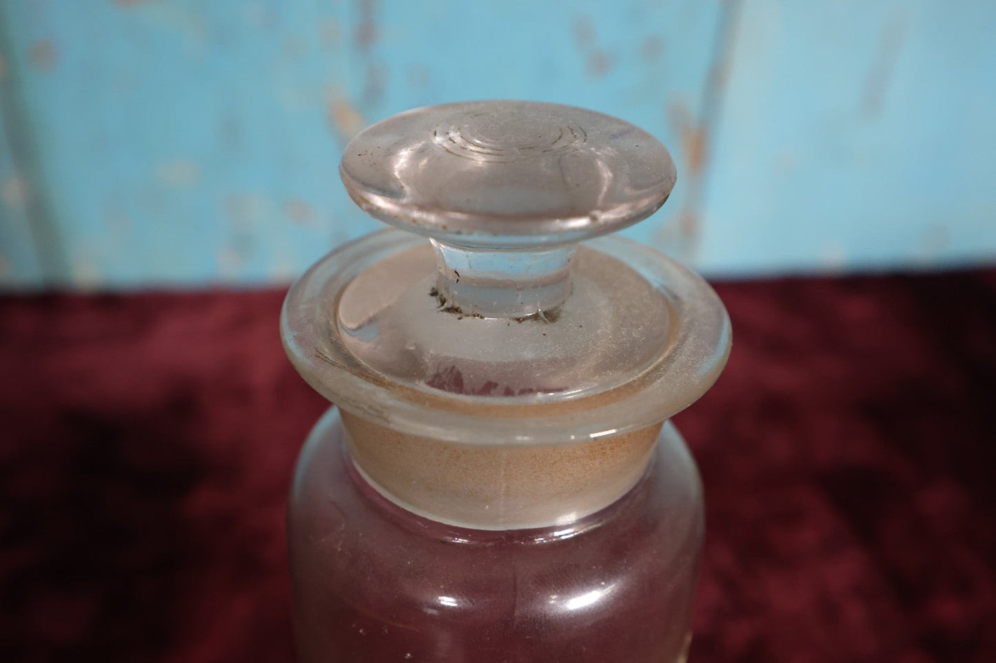 Lot 034 - Antique Ferric (Iron) Citrate Apothecary Bottle With Glass Label, Stopper, Approximately 9.5", Note Severa Label Damage, Losses