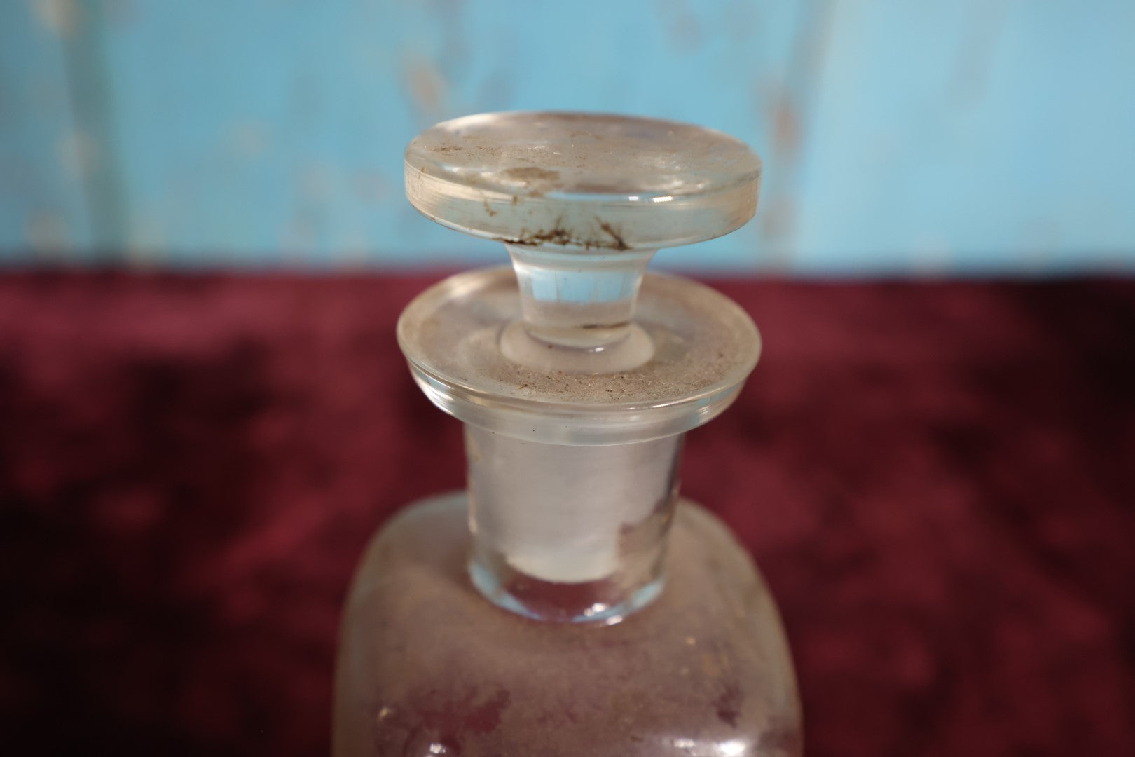 Lot 037 - Antique Chloral Mixture Apothecary Bottle With Glass Label, Stopper, Approximately 6.75", Sedative / Hypnotic Mixture