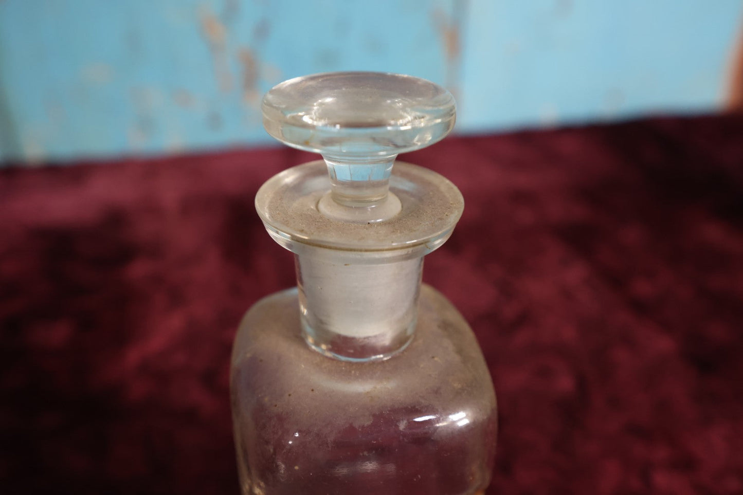 Lot 038 - Antique Acidum Phosphoricum Dilutum / Diluted Phosphoric Acid Apothecary Bottle With Glass Label, Stopper, Approximately 6.5", Digestive Aid, Apetite Stimulator