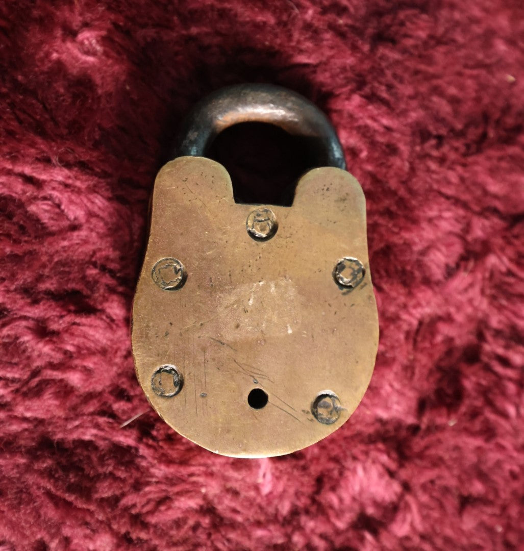 Lot 067 - Vintage Brass Godrej 6 Lever Padlock With Key, Working Condition